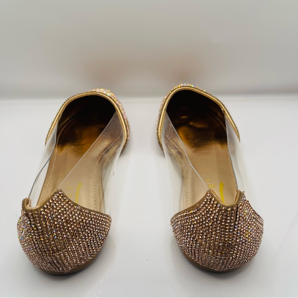 Glaze Sparkling Gold Women's Flats - Picture 5 of 5